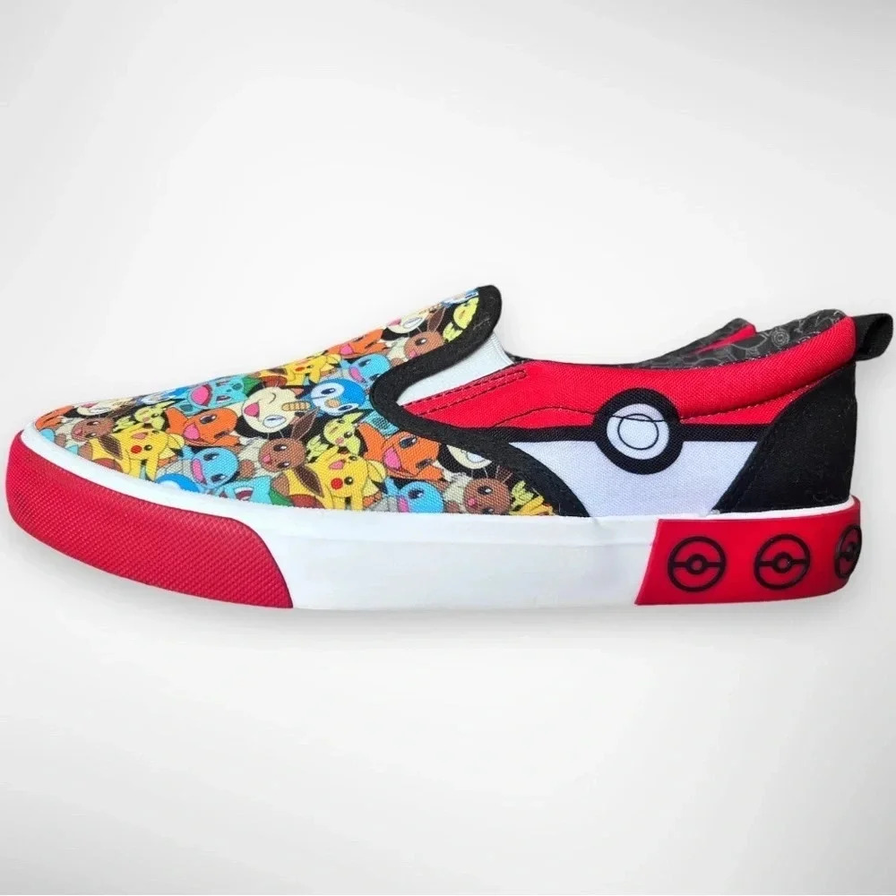 GROUND UP Pokemon‎ Pikachu Slip-on Canvas Sneakers Size 5 | EUC - Picture 4 of 9